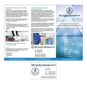 BM Facility Management Logo, Geschäftsausstattung, Flyer, Website